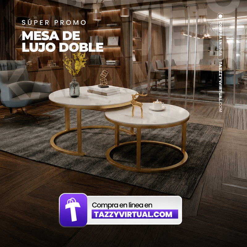 MESA DOBLE DE LUJO